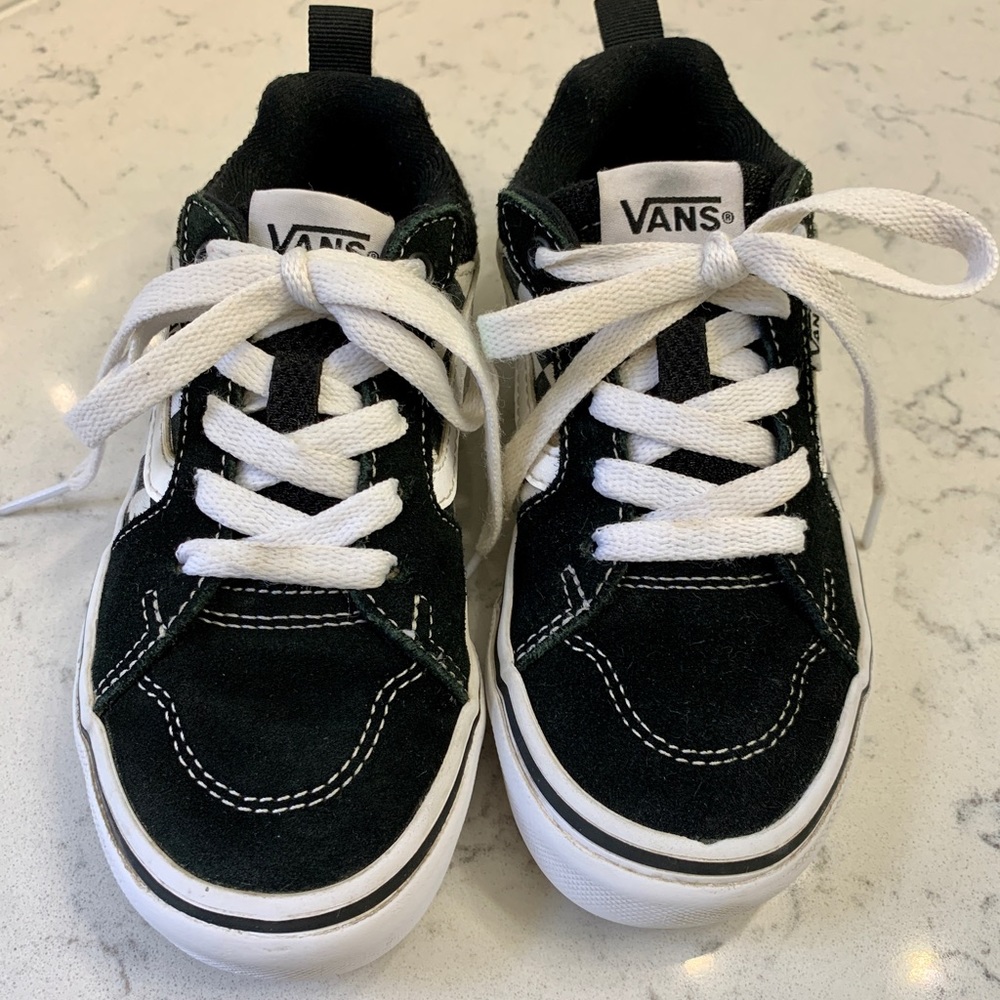 Black & White, Kids Vans, Size 12
